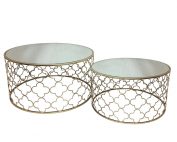 Atlantic Set Of 2 Coffee Tables - Champagne Atlantic Set of 2 177x142 - Atlantic Set Of 2 Coffee Tables - Champagne