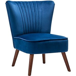 vel 300x300 - Velvet Slipper Accent Chair- RoyalBlue