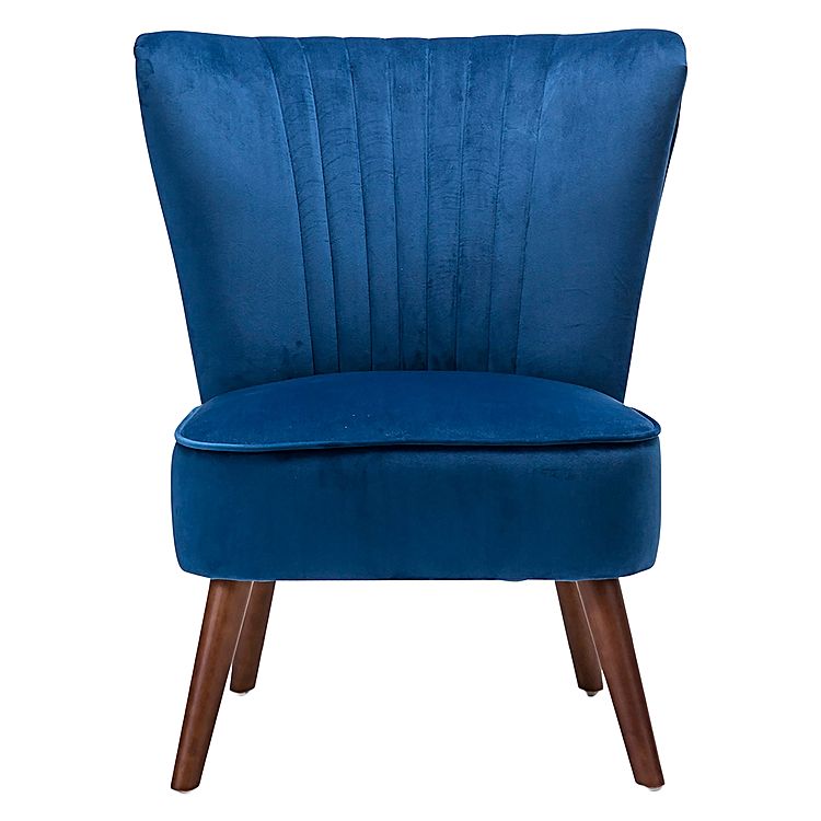 Velvet Slipper Accent Chair Royal Blue Moorabbin Home