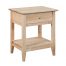 Quadrat Bedside Table 66x66 - Ilyssa Fabric Dining Chair - Light Grey
