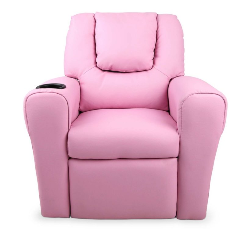 Amy Kids Recliner Armchair Pink Moorabbin Home Furnishers