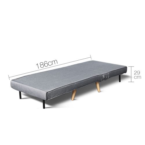 SBED D LIN413 GY 02 500x500 - Uno Sofa bed