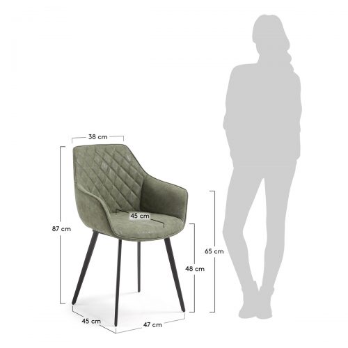 CC0253UE19 8 500x500 - Aminy Dining Chair - Green