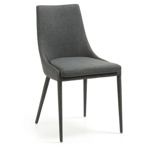 Dant dark grey 500x500 - Dant Dining Chair - Dark Grey Fabric