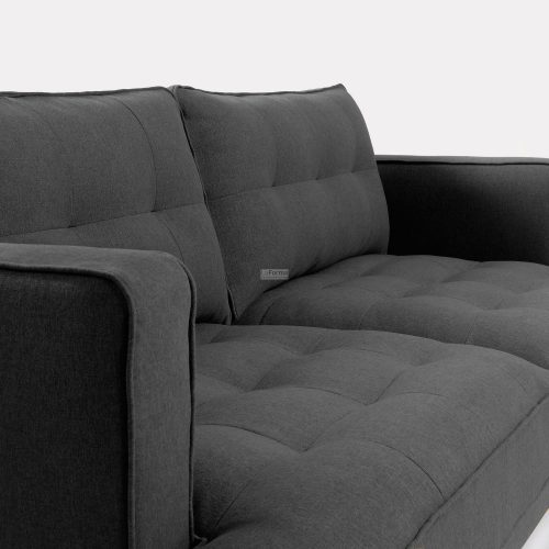 s489ld15 3c 500x500 - Vinny Fabric 3 Seater Sofa - Dark Grey