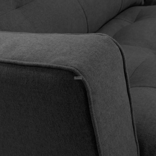 s489ld15 3d 500x500 - Vinny Fabric 3 Seater Sofa - Dark Grey