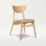 01 Finland Chair Natural 66x66 - Ilyssa Fabric Dining Chair - Light Grey