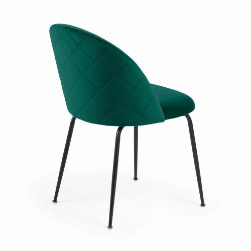 CC0854J19 2 500x500 - Mystere Dining Chair - Emerald Velvet/Black