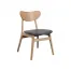 Finland dining chair natural frame black seat 1024x1024 66x66 - Sweden Dining Chair -Black Frame Black PU Seat