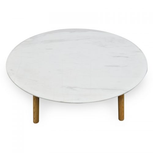 melize7 500x500 - Hunter Marble Round Coffee Table - Natural