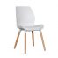 B2.21 Europa Chair White Nat 1 66x66 - Ilyssa Fabric Dining Chair - Light Grey