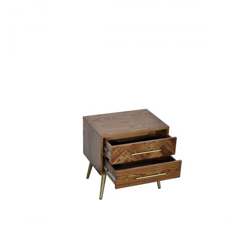 tou gold bedside 03 500x500 - Toulouse Bedside Table - Oak/Gold