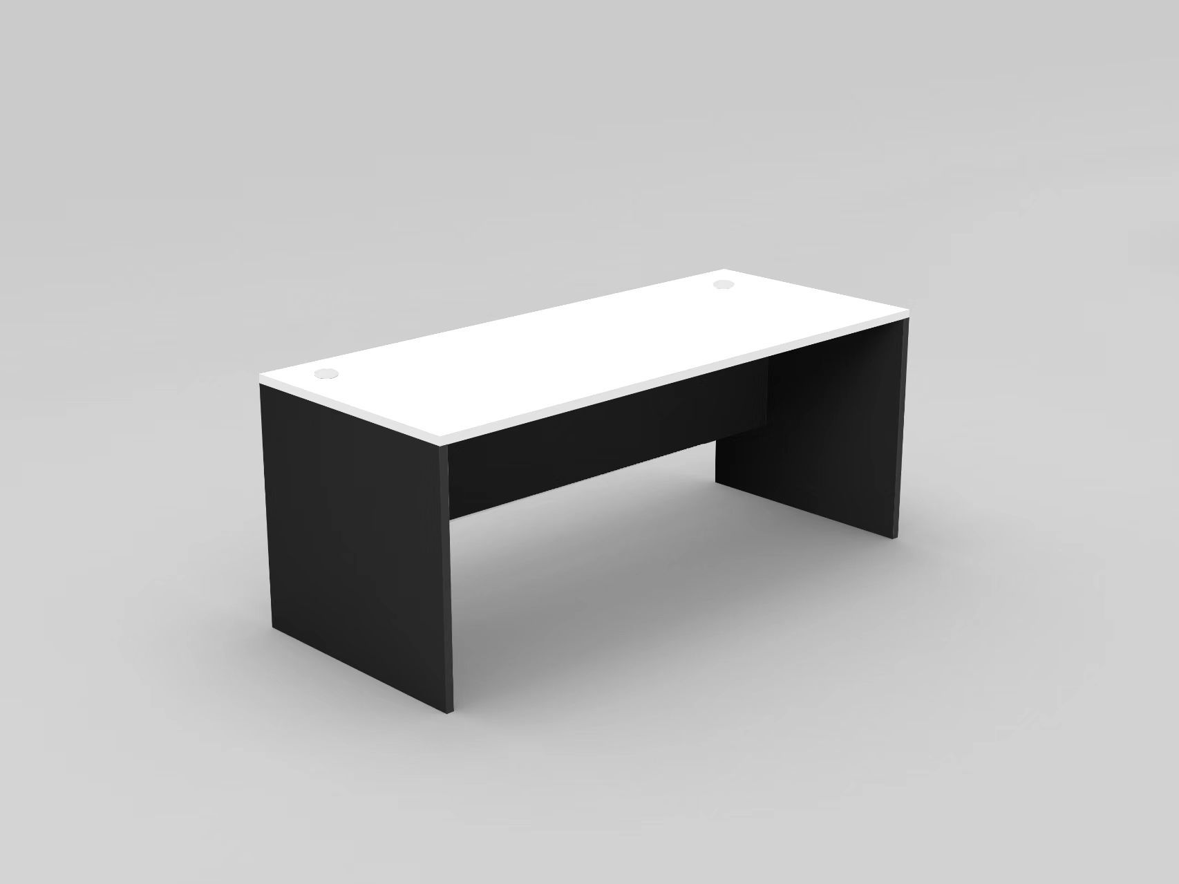 1757918855 OM D159WHCH H - OM Desk 1200 x 600 - White/Charcoal