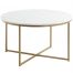 Sheffield Luxe Coffee Table 66x66 - Filippo Side Table - White