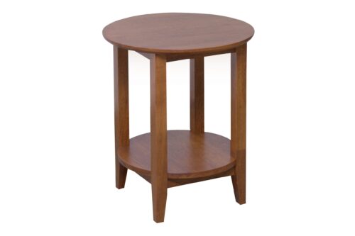 K40.16 Quadrat Round Lamp Table Teak scaled 500x333 - Quadrat Round Side Table - Antique Maple