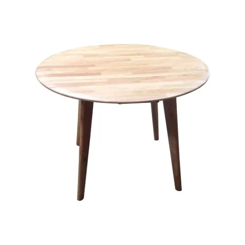 Dropside Nat Open 550x550 500x500 - Drop-Side Round Dining Table - Natural