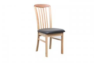 Reim Chair stretcher Black PU Nat - Reim Dining Chair - Natural/Black