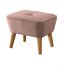 Otis dusty pink 66x66 - The Blok 3 Seater RHS Chaise - Beige Fabric