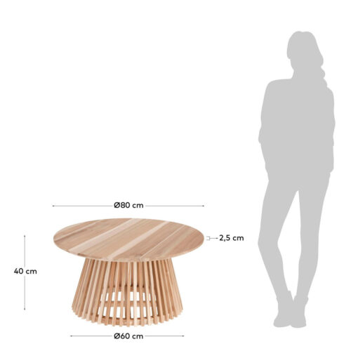 irune coffee table 3 500x500 - Irune Round Coffee Table - Natural