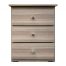 budget drawers 66x66 - Budget 3 Drawer Bedside 420mm