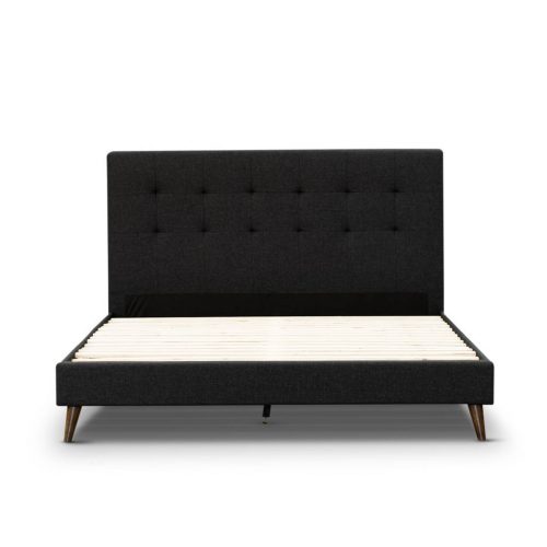 Yulara1 500x500 - Yulara Fabric Upholstered Double Bed - Charcoal