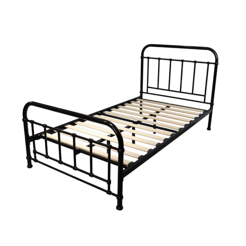 Akira King Single Metal Bed Black Moorabbin Home Furnishers