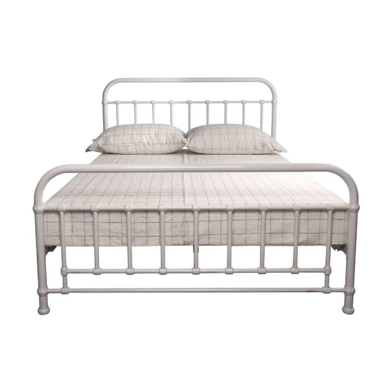 Akira Double Metal Bed White Moorabbin Home Furnishers