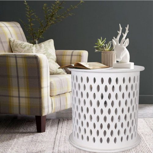 florian round side table white 3779152 04 500x500 - Mosaic Round Side Table-White