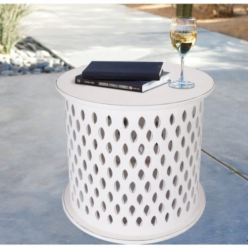florian round side table white 3779152 05 500x500 - Mosaic Round Side Table-White