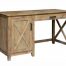 kross desk small 66x66 - Rhone Work Desk - White/Oak