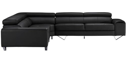 v 2126 2c b 1 1 500x250 - Bellagio Leather Corner Sofa - Black