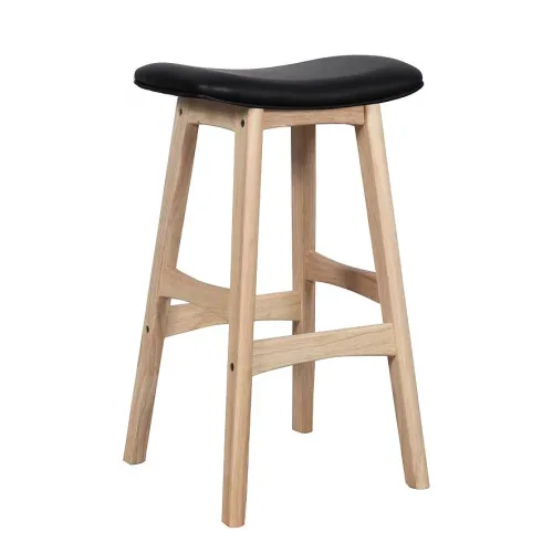Gangman kitchen bar stool natural timber frame Black seat bec5d00e b939 4061 b61a e94dbb67a9c6 1024x1024 500x500 - Gangnam Barstool Natural/Black