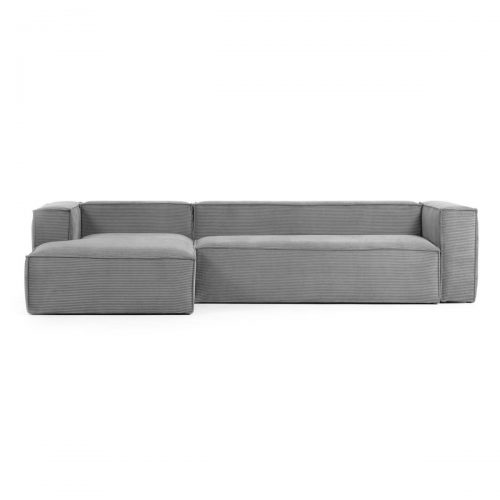 S572LN15 1 500x500 - The Blok 3 Seater LHS Chaise - Grey Corduroy