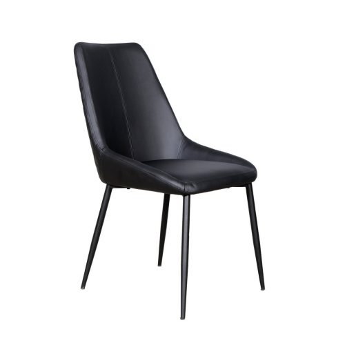 Madison Chair Black 1024x1024 500x500 - Maddison Dining Chair - Black PU