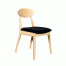 Moon Natural Black 66x66 - Norway Dining Chair - Black