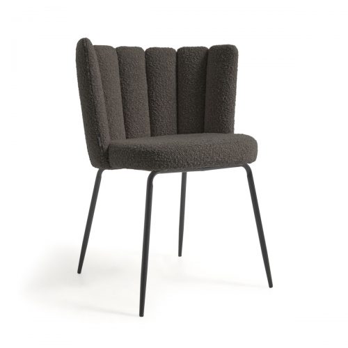 CC2025J01 0 500x500 - Aniela Boucle Chair - Charcoal Grey