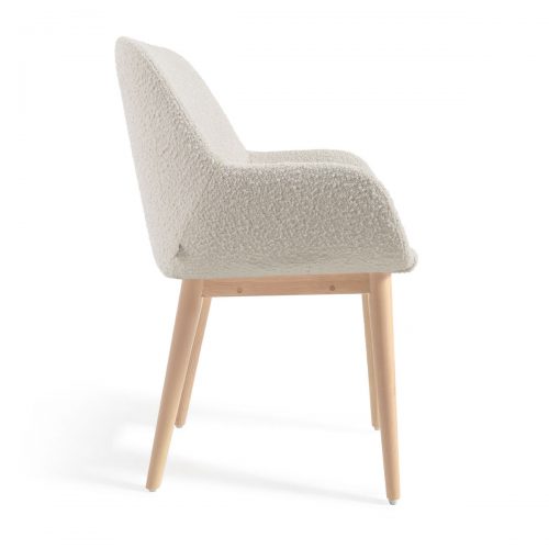 CC5212J33 2 500x500 - Konna Boucle Dining Chair - White/Natural Frame