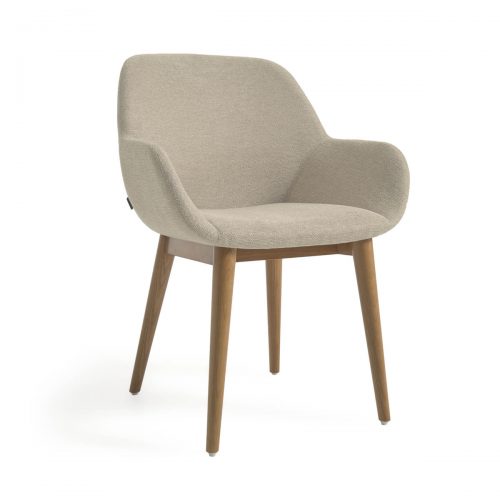 CC5212KY12 0 500x500 - Konna Dining Chair - Beige/Teak Frame