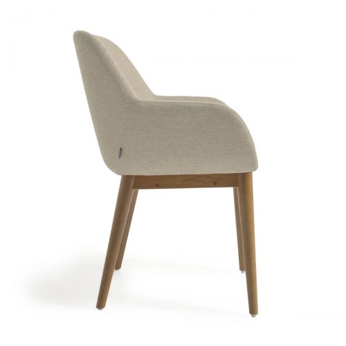 CC5212KY12 2 500x500 - Konna Dining Chair - Beige/Teak Frame