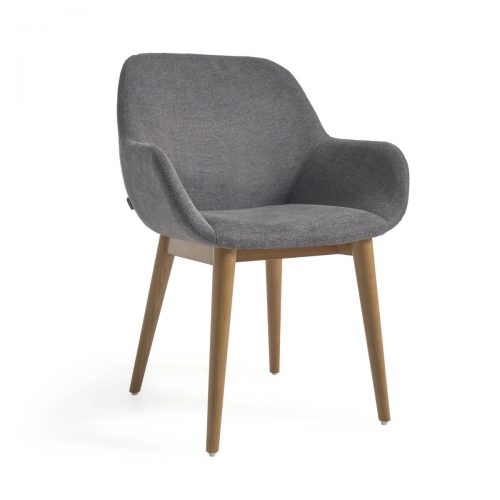 CC5212KY15 0 500x500 - Konna Dining Chair - Dark Grey/Teak Frame