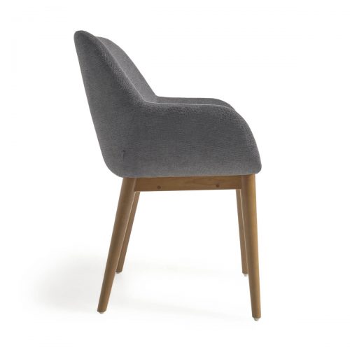 CC5212KY15 2 500x500 - Konna Dining Chair - Dark Grey/Teak Frame