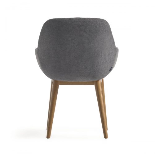 CC5212KY15 5 500x500 - Konna Dining Chair - Dark Grey/Teak Frame