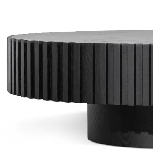 CF6453 CN Alfaro Oak Round Coffee Table Black 4 860x 500x500 - Alfaro Oak Round Coffee Table - Black