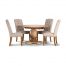 wout 5pc kit 2 66x66 - 5 Piece Utah 1350 Round Dining Table Setting
