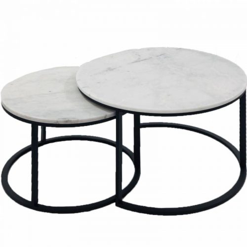 eddie 1 500x500 - Eden Marble Coffee Table Set- Black