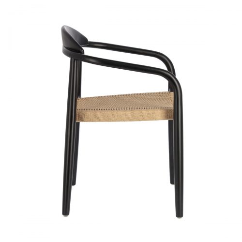 CC2034CP46 1 500x500 - Glynis Dining Chair - Black/Natural Seat