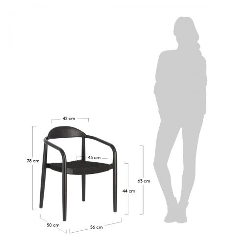 CC2034J01 9 500x500 - Glynis Dining Chair - Black