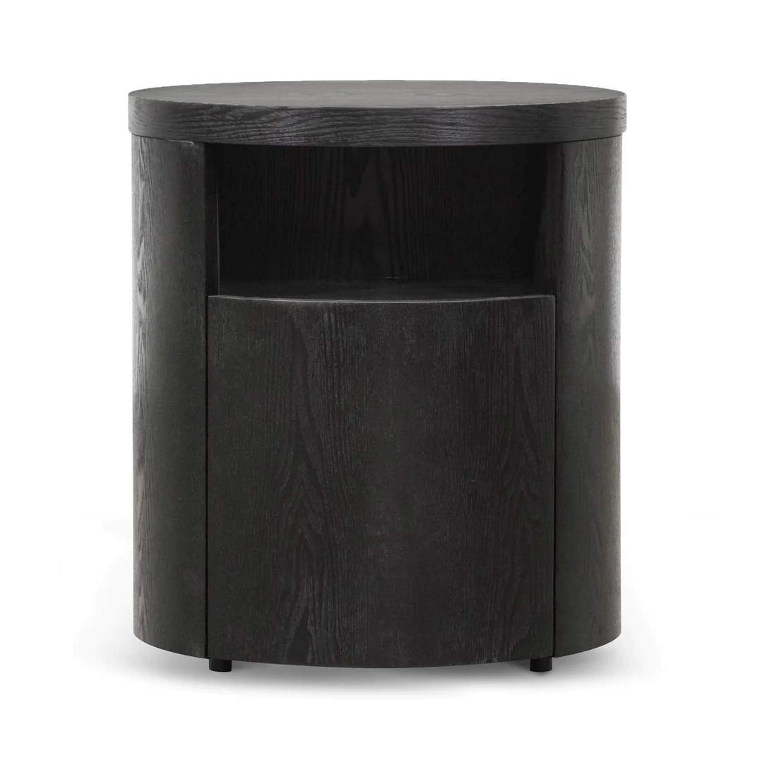 ST6788 BB Round Wooden Bedside Table Black Mountain 1 1100x - Home 1