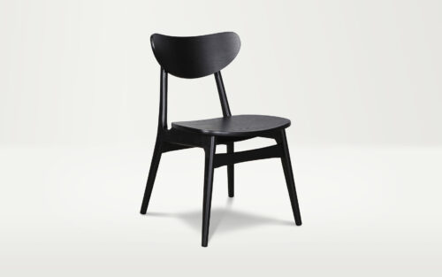 02 Finland Chair Black 500x313 - Finland Dining Chair - Black/Truffle Frabric