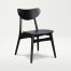 02 Finland Chair Black 66x66 - Club Chair - White Boucle